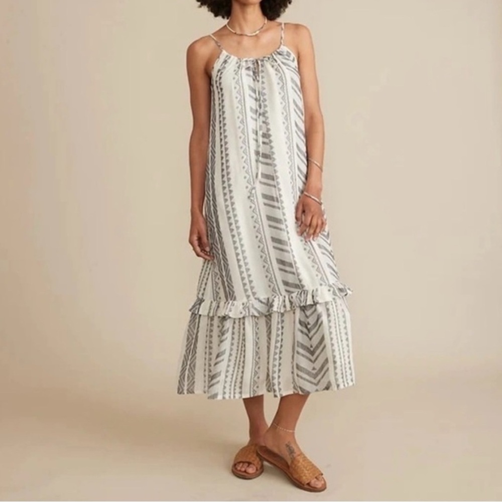 Marine Layer Black and White Maxi Dress